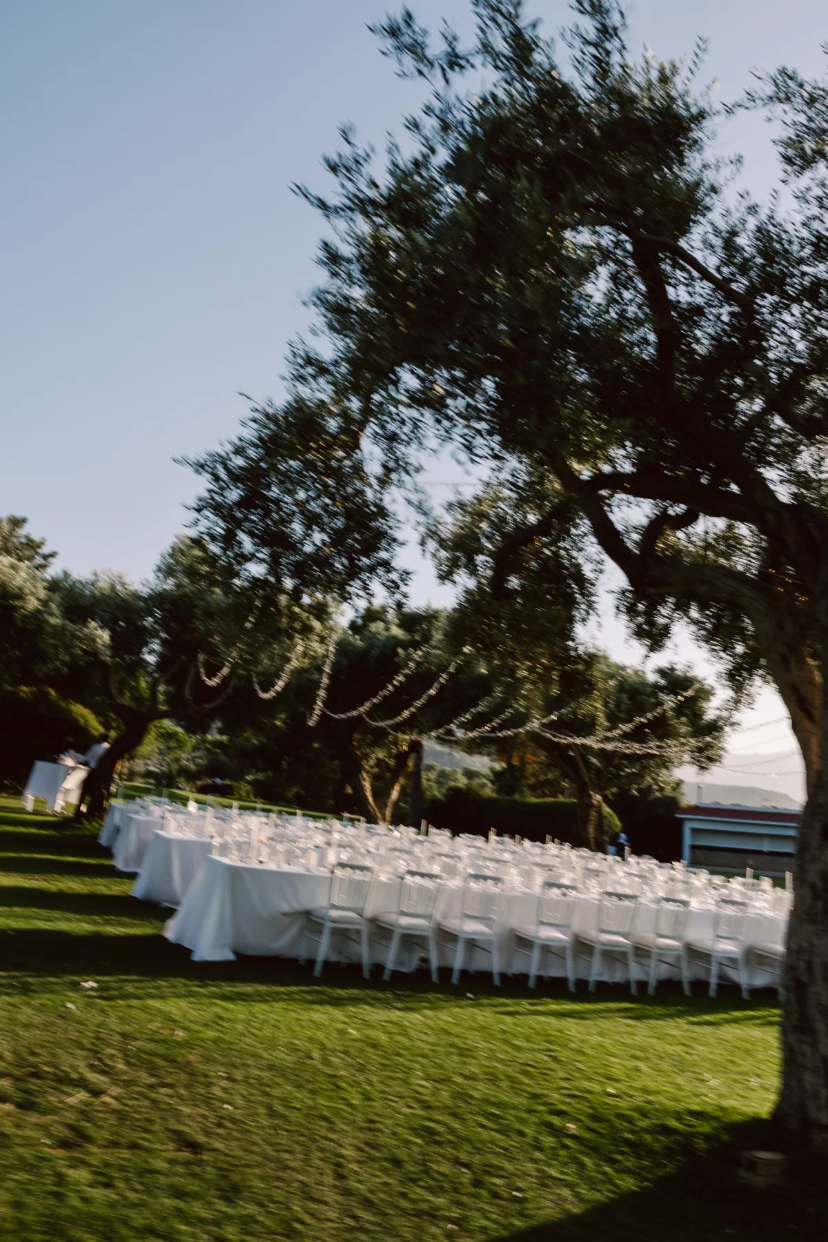 Zeytin ağacının altındaki uzun masa, Korineum Golf & Beach Resort — Mert Gardiyanoğlu Photography